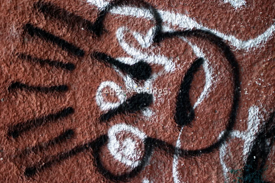 Graffiti Face Smirk Painted Texture — photographic texture 07 — 19