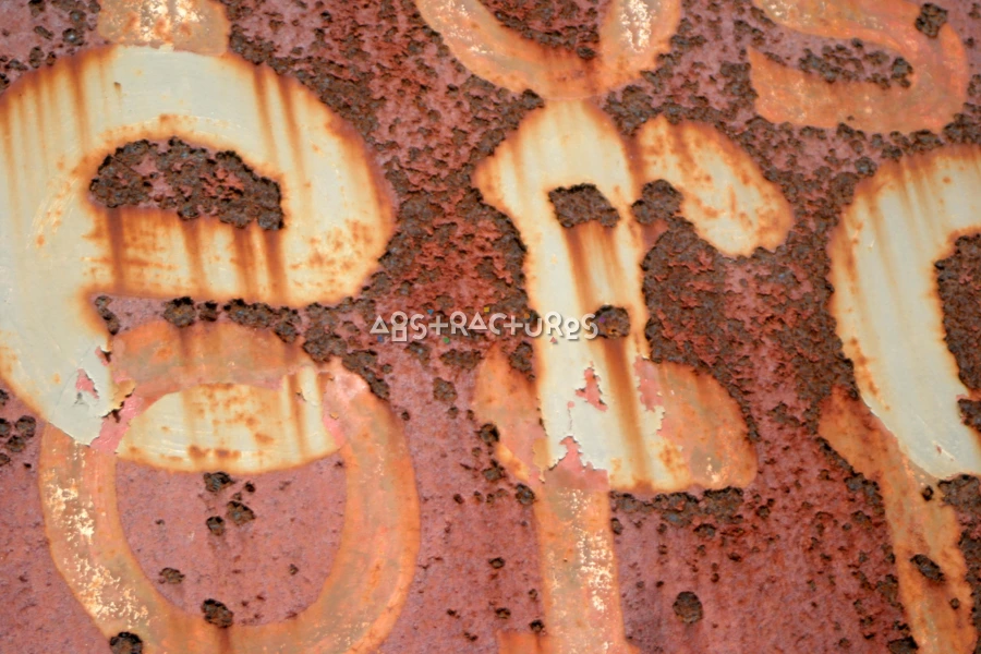 Typography Corroded Metal Abstract Texture — photographic texture 17 — 13
