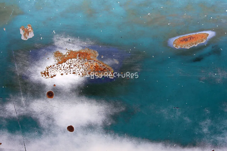 Blue Rusty Abstract Metal Texture — photographic texture 46 — 26