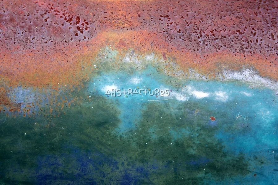 Blue Green Abstract Metal Texture — photographic texture 46 — 14