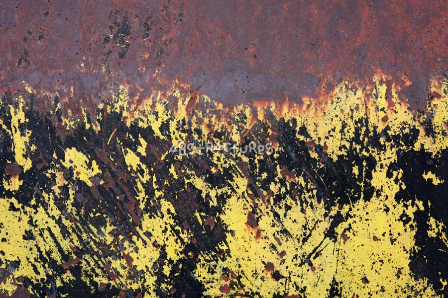 Yellow Brown Black Metal Texture — photographic texture 32 — 10