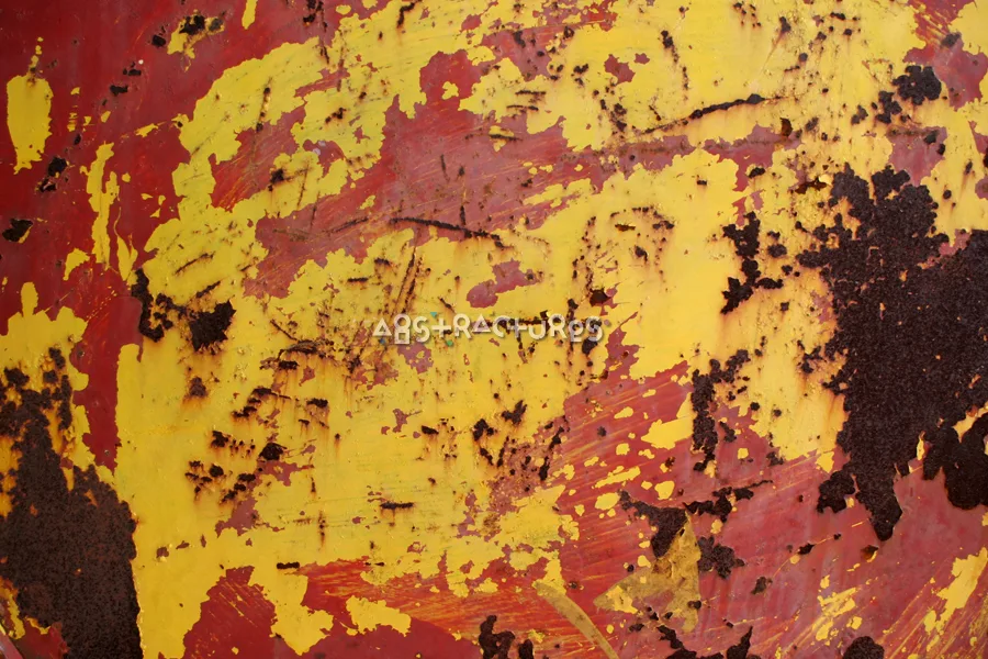 Yellow Red Rusty Metal Texture — photographic texture 07 — 22