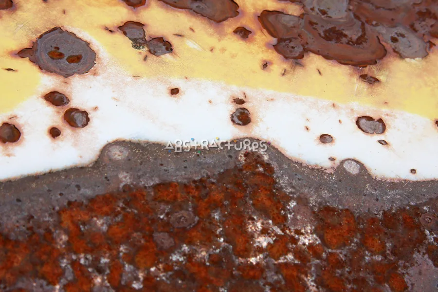 Yellow White Rusty Metal Texture — photographic texture 33 — 13