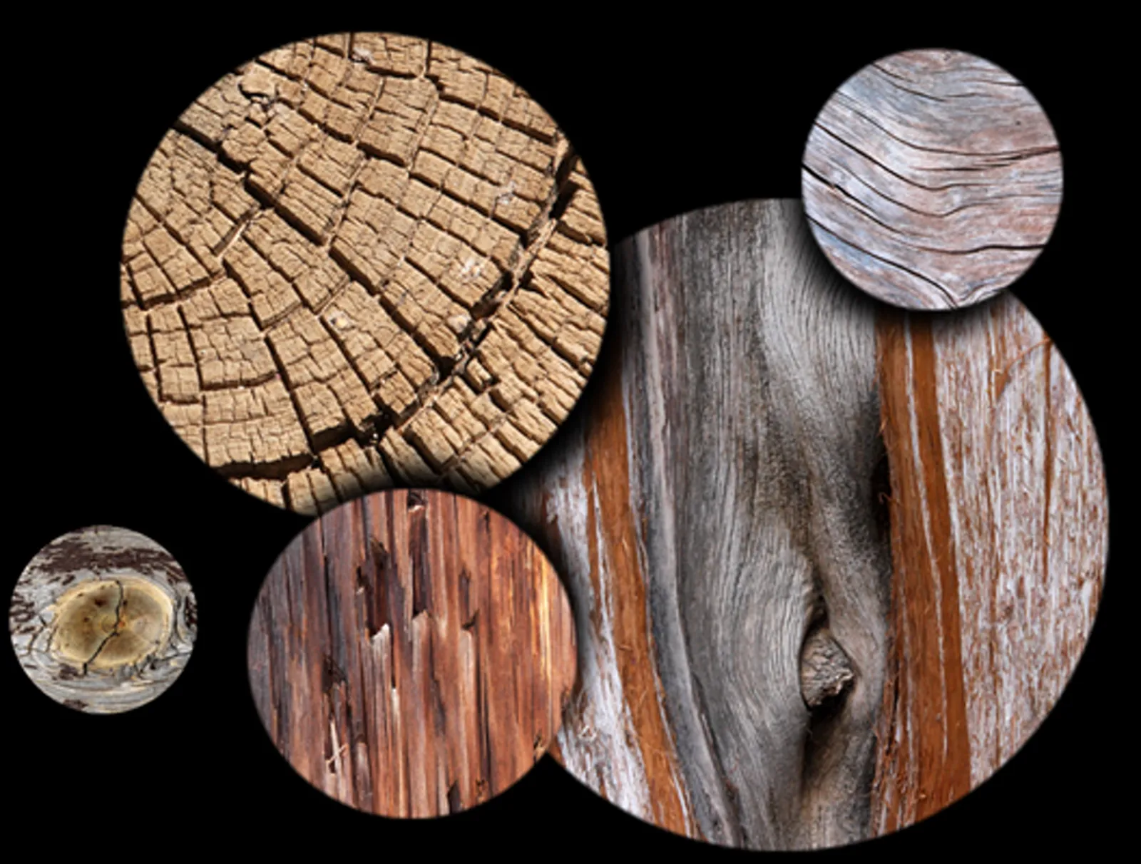 Circular crops from the Texture Collection 41 texture collection