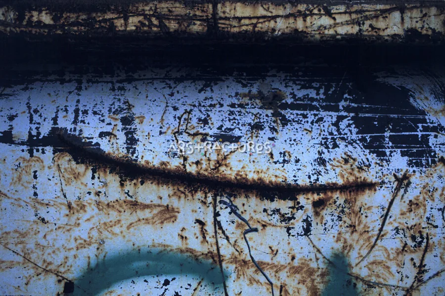 Blue White Black Corroded Metal — photographic texture 09 — 34