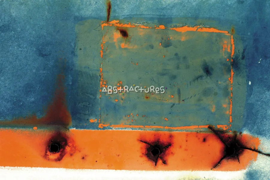 Blue Orange Corroded Metal Texture — photographic texture 01 — 25
