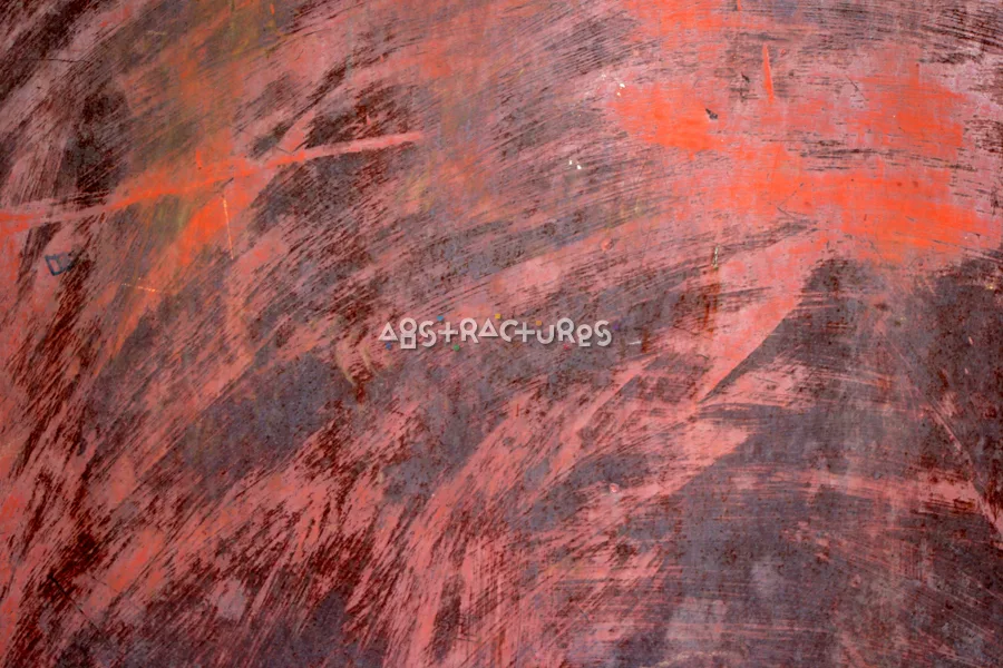 Red Rusty Paint Swirls Metal — photographic texture 06 — 39