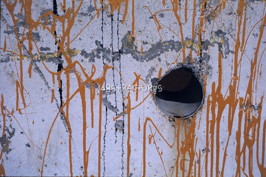 Yellow Dripping Paint White Texture — photographic texture 07 — 17