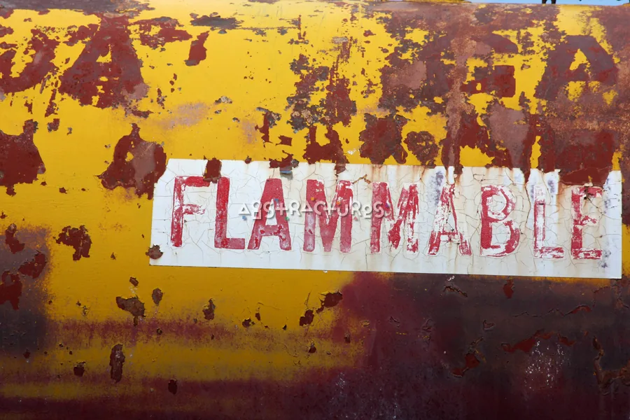 Flammable Yellow Abstract Metal Texture — photographic texture 51 — 37