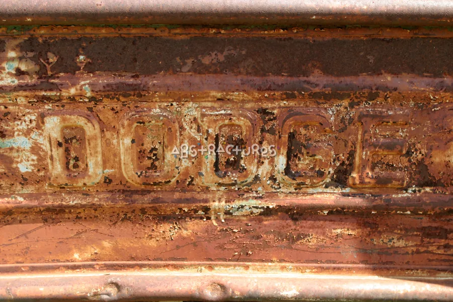 Dodge Logo Rusty Metal Texture — photographic texture 11 — 16