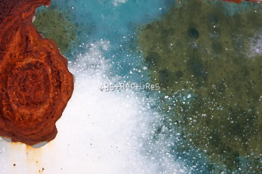 Blue Rusty Abstract Metal Texture — photographic texture 46 — 13