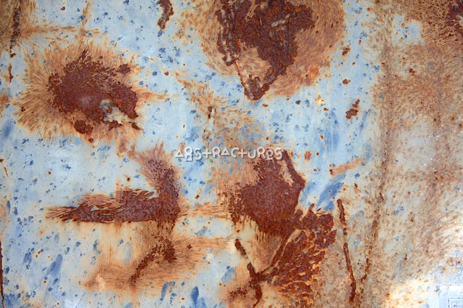 Blue Rusty Abstract Metal Texture — photographic texture 31 — 25