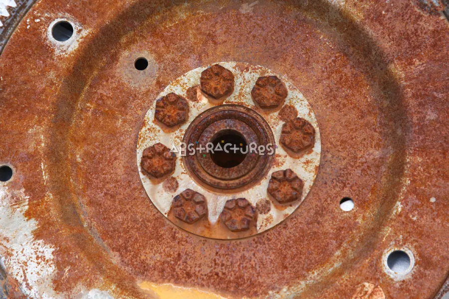 Rusty Metal Wheel Abstract Texture — photographic texture 51 — 40