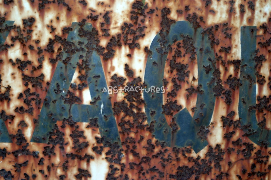 Typography Corroded Metal Abstract Texture — photographic texture 17 — 14
