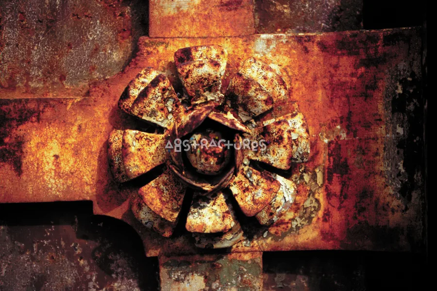 Colorful Metal Flower Texture Background — photographic texture 01 — 01