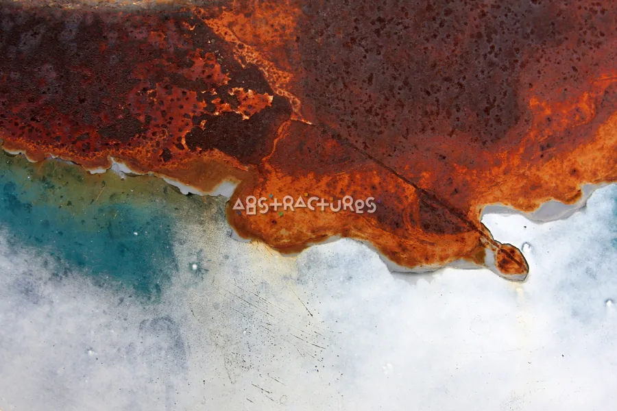 Rusty White Abstract Metal Texture — photographic texture 46 — 40