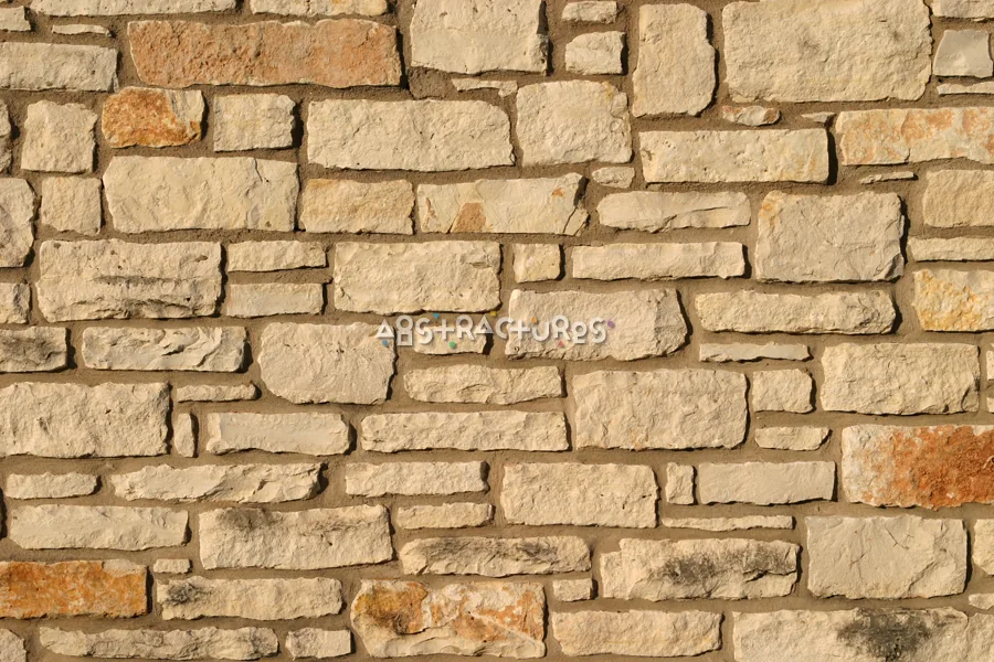Golden Stone Brick Wall Texture — photographic texture 19 — 01