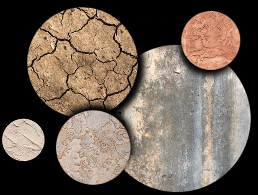 Circular crops from the Texture Collection 52 texture collection
