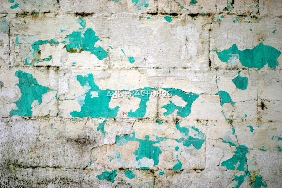 White Green Painted Brick Wall — photographic texture 17 — 40