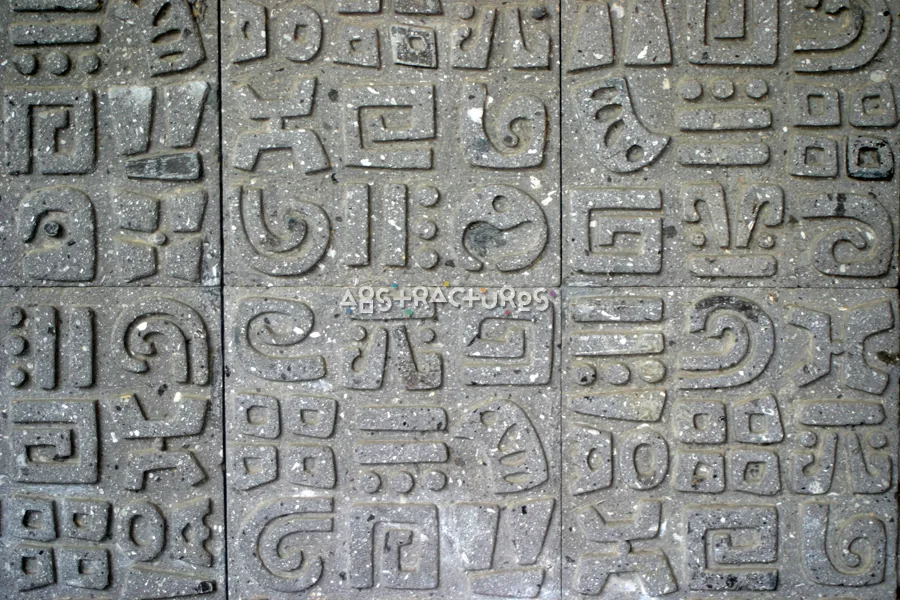 Mayan Aztec Symbols Abstract Texture — photographic texture 18 — 15