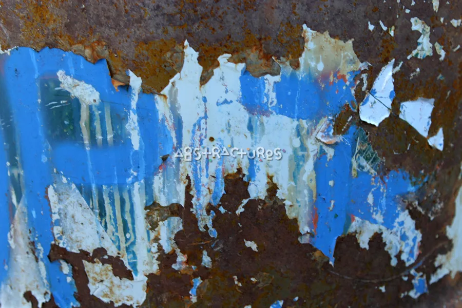 Blue White Painted Metal Texture — photographic texture 07 — 13