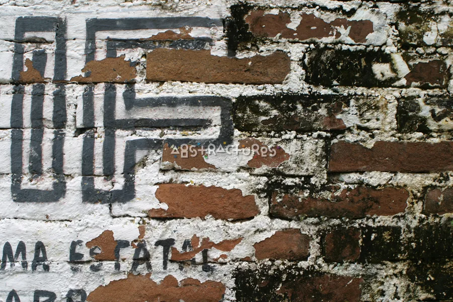 Old Brick Wall Painted Texture — photographic texture 06 — 26