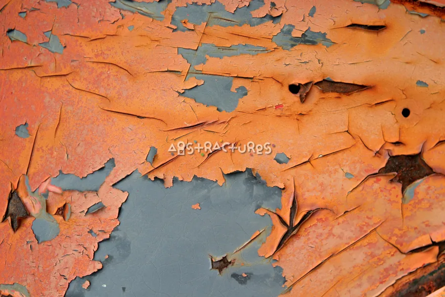 Cracked Orange Paint Abstract Texture — photographic texture 12 — 38