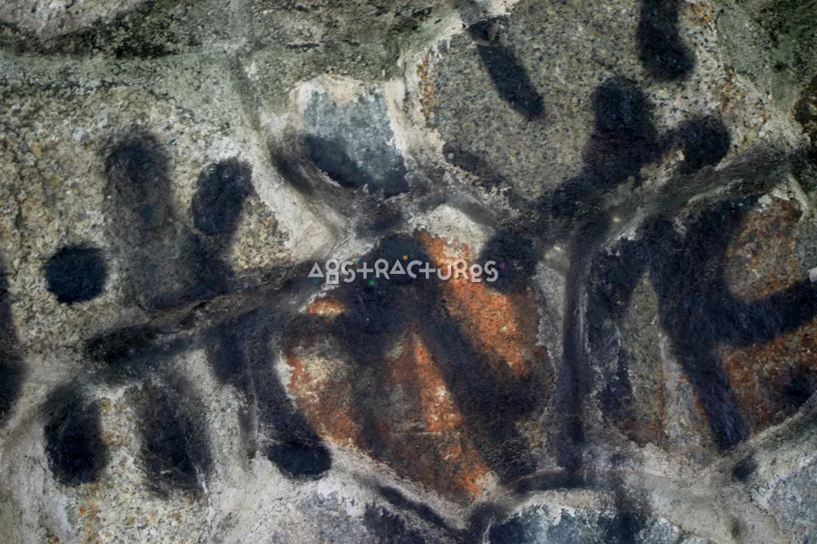 Black Painted Graffiti Stone Texture — photographic texture 07 — 14