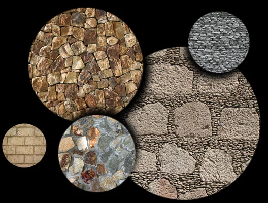 Circular crops from the Texture Collection 18 texture collection
