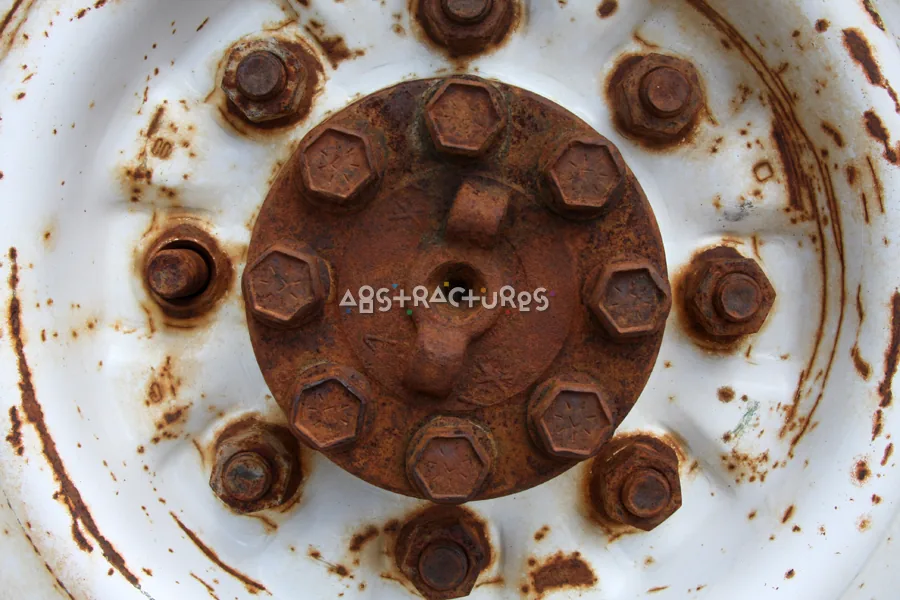 White Wheel Bolts Abstract Texture — photographic texture 51 — 18