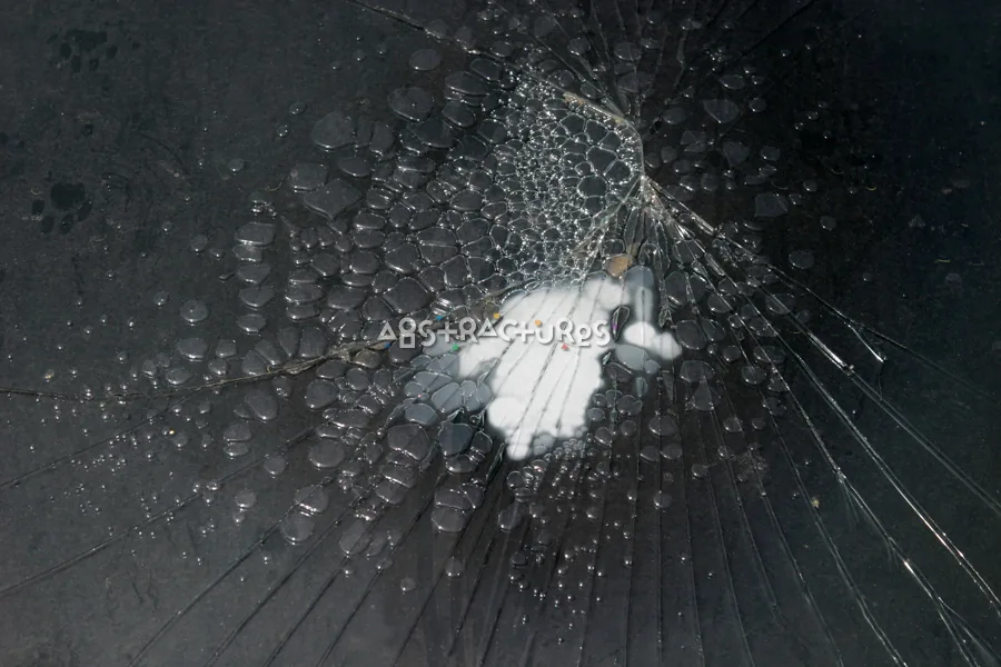 Cracked Bubbly Glass Abstract Texture — photographic texture 11 — 26