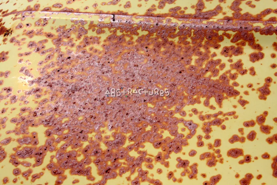 Yellow Rusty Spotted Metal Texture — photographic texture 33 — 30