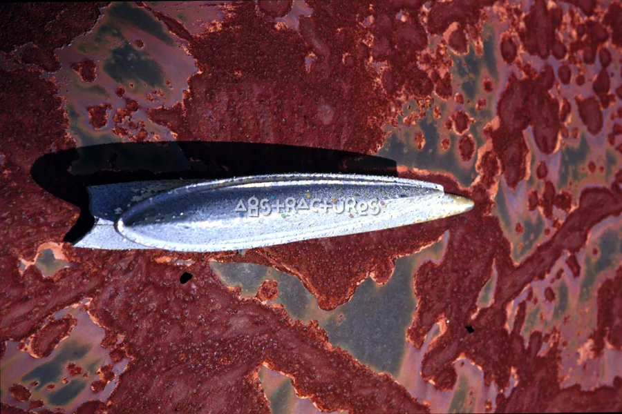 Chrome Hood Ornament Texture Background — photographic texture 06 — 06