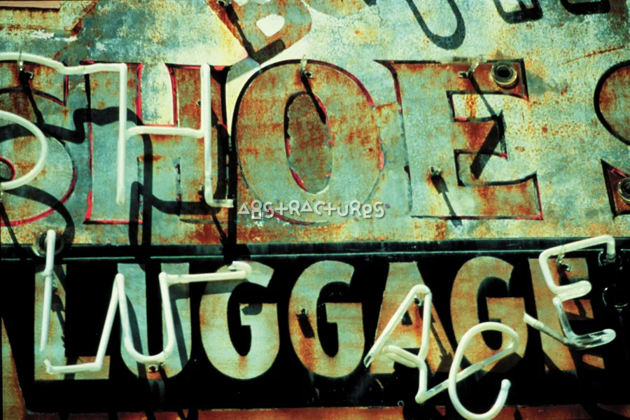 Shoe Luggage Neon Sign Texture — photographic texture 03 — 31