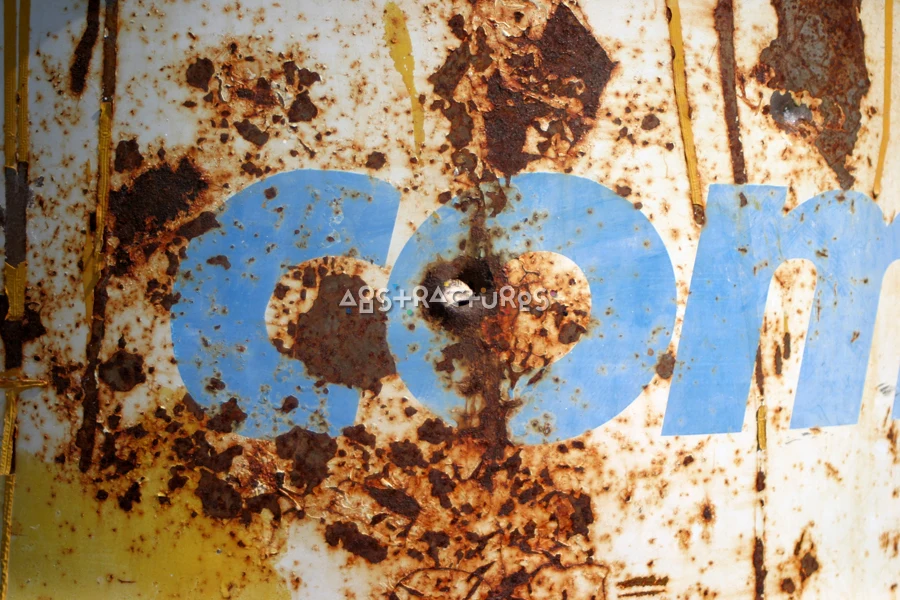 Typography Blue White Rust Texture — photographic texture 08 — 39