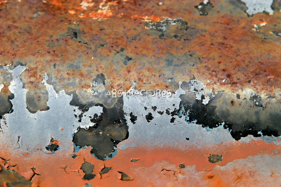 Silver Orange Abstract Metal Image — photographic texture 14 — 18