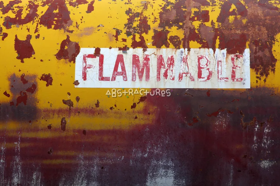 Flammable Yellow Abstract Metal Texture — photographic texture 51 — 02