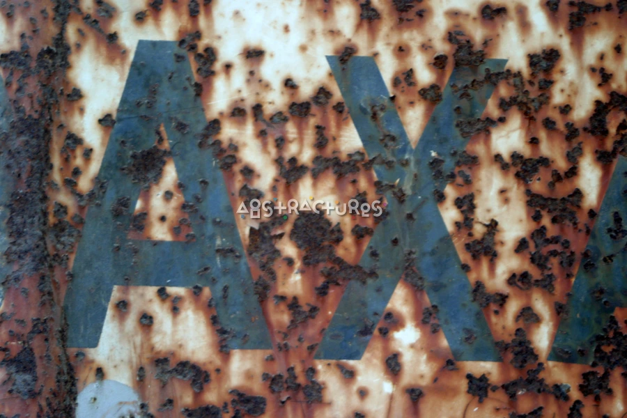 Typography Oaxaca Rusty Metal Texture — photographic texture 17 — 24