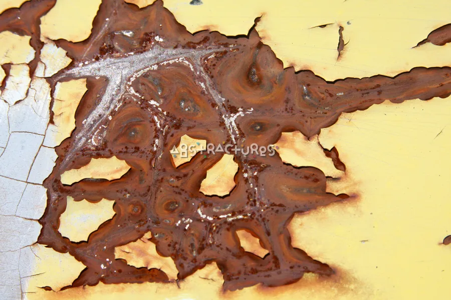 Yellow Painted Metal Abstract Texture — photographic texture 33 — 21