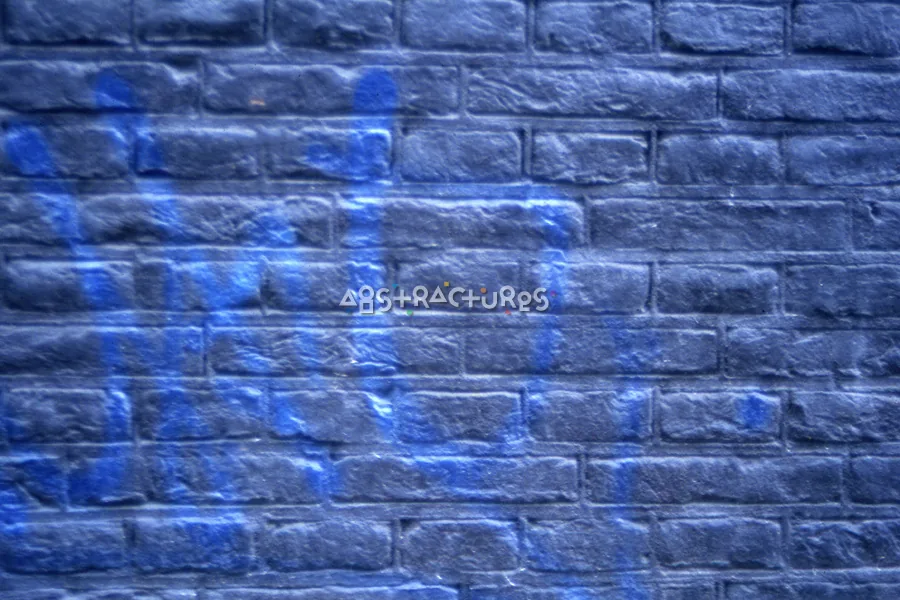 Blue Painted Brick Wall Texture — photographic texture 09 — 17