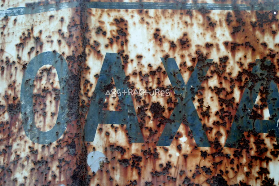 Typography Oaxaca Rusty Metal Texture — photographic texture 09 — 40