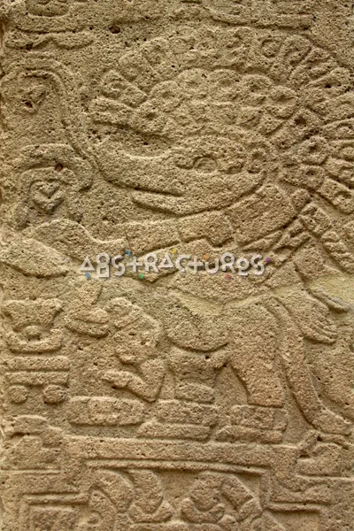 Mayan Stone Carved Abstract Texture — photographic texture 45 — 14