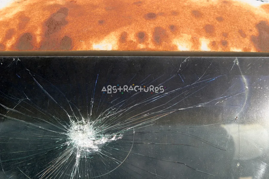 Cracked Glass Metal Abstract Texture — photographic texture 11 — 07