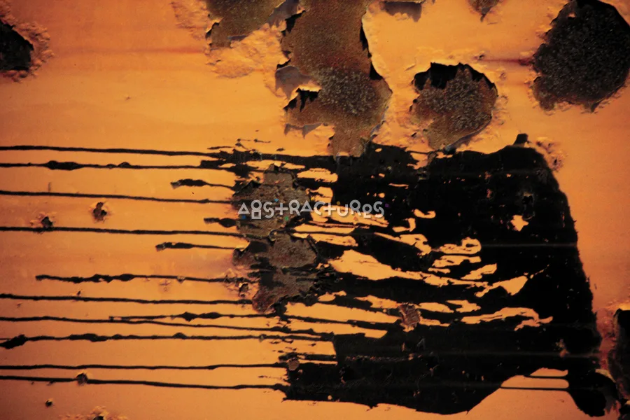Orange Black Dripping Paint Texture — photographic texture 03 — 05