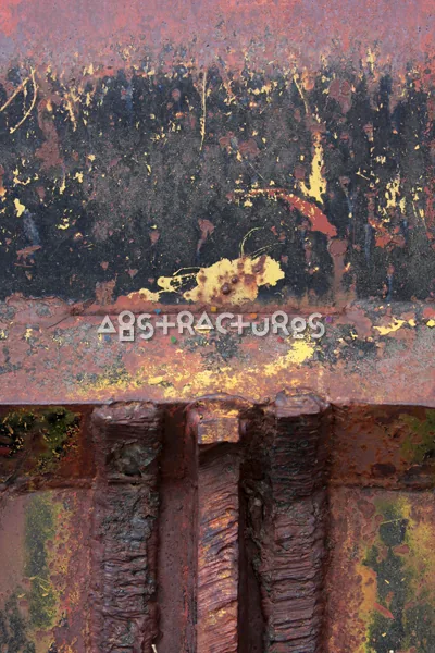 Red Yellow Abstract Metal Texture — photographic texture 51 — 27