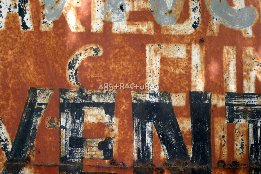 Typography Corroded Metal Abstract Texture — photographic texture 17 — 11