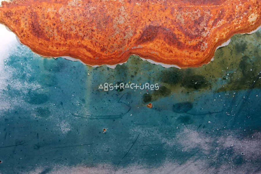 Blue Rusty Abstract Metal Texture — photographic texture 46 — 23