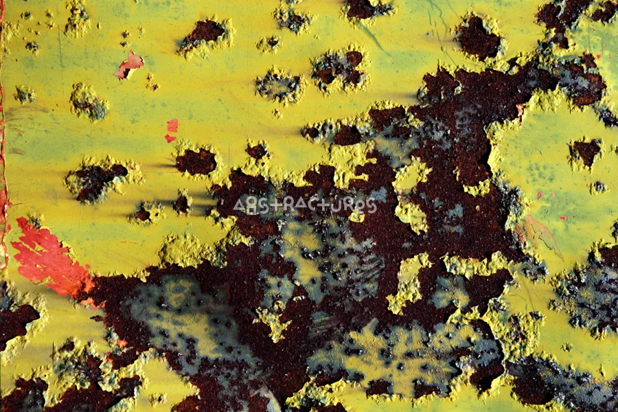 Lime Green Red Corroded Metal — photographic texture 06 — 02