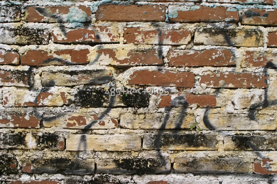 Graffiti Brick Wall Abstract Texture — photographic texture 19 — 05