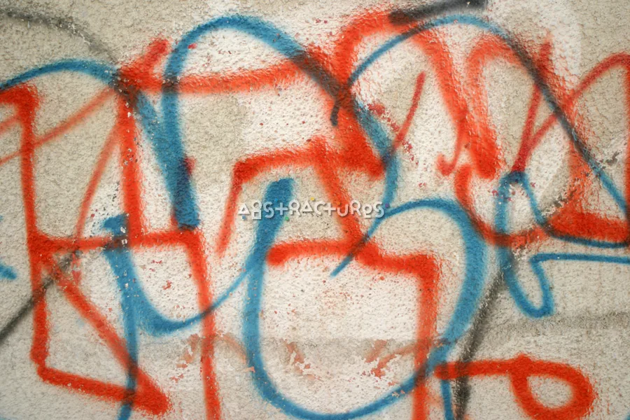 Red White Blue Graffiti Texture — photographic texture 10 — 03